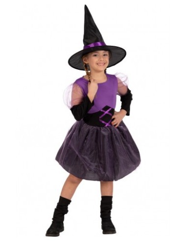 Costume streghetta viola Tg. V - 6/7...