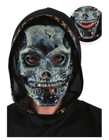 Maschera teschio in plastica con...