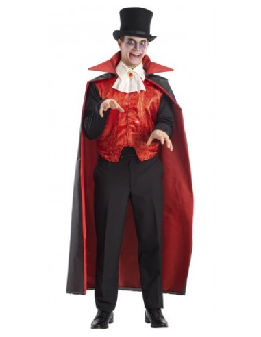 Mantello double-face rosso/nero in...