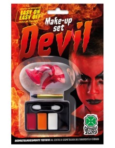 Set trucco diavolo c/corna