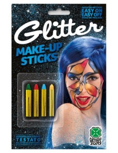 Set 4 matite glitter -...