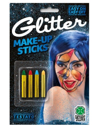 Set 4 matite glitter - Colori assortiti