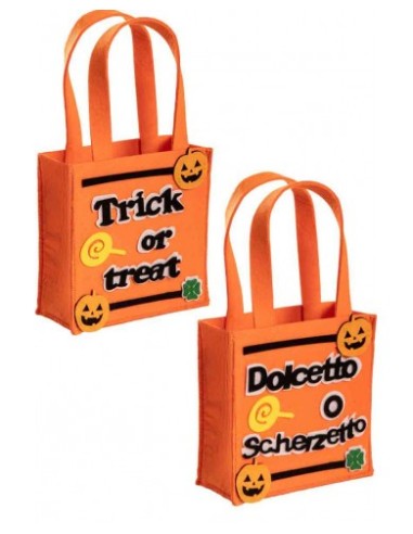 Borsetta in panno halloween cm. 16x16...