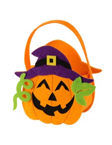 Borsetta zucca in feltro con cappello...