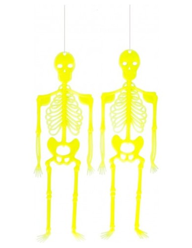 Set 2 scheletri da appendere Glow in...