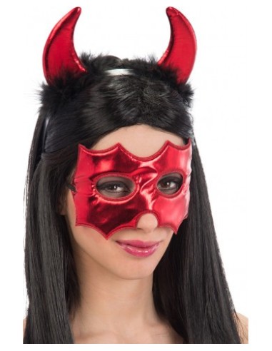 Set diavoletta con maschera e cerchietto
