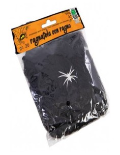 Ragnatela nera con ragno gr.20