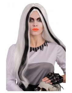 Parrucca morticia glow in...