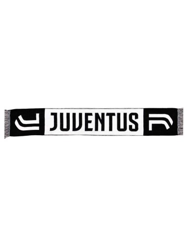 Sciarpa jacquard "Juventus" bianca e...