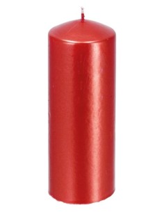 Candela cera cilindro Rossa...