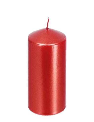 Candela cera cilindro Rossa...