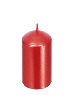 Candela cera cilindro Rossa...
