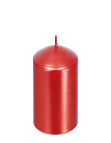Candela cera cilindro Rossa...