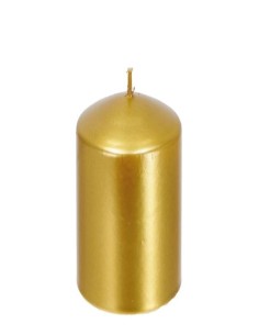 Candela cera cilindro Oro...