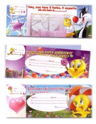 Inviti per feste carnet assegni -...