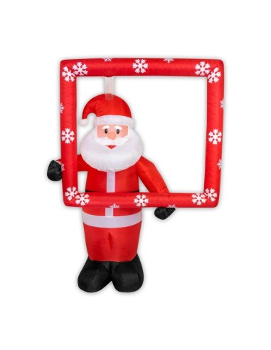 Babbo Natale gonfiabile con cornice...