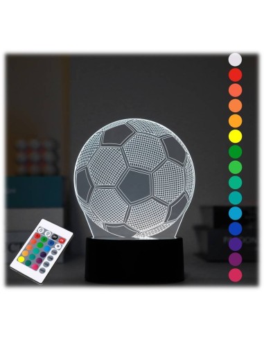Lampada led 3D cambiacolore con base...