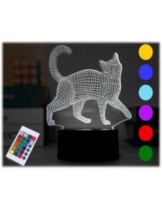 Lampada led 3D cambiacolore...