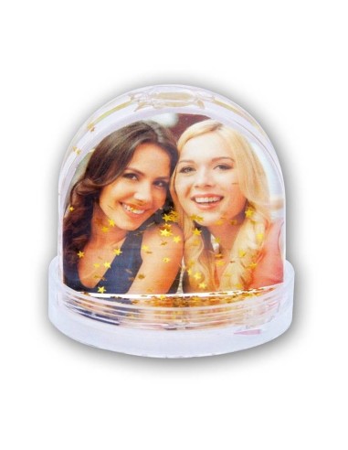 Portafoto globo con stelline interne...