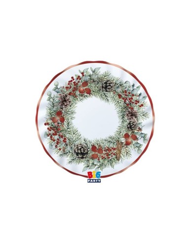 Piatti carta piani Cm. 20 metal -...