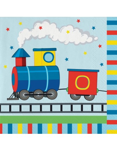 Tovaglioli carta Cm. 33x33 - Trenino...