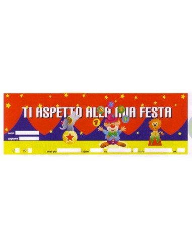Inviti per feste carnet assegni -...