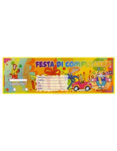 Inviti per feste carnet assegni -...