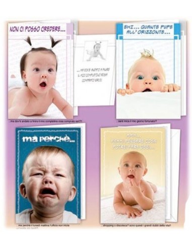 Biglietto auguri compleanno "New baby"