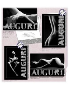 Biglietto auguri glitterato...