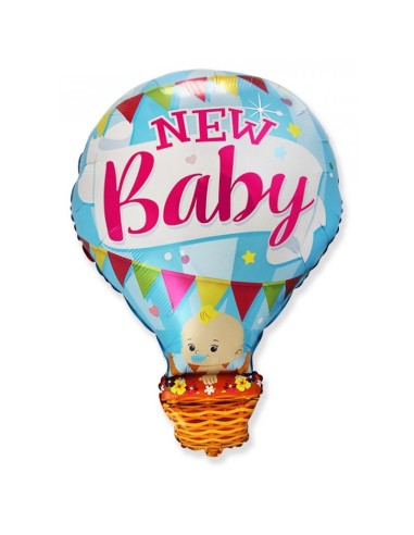 Palloncino mylar mongolfiera New Baby...