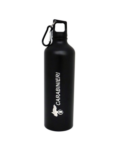 Borraccia alluminio nera 800 ML con...