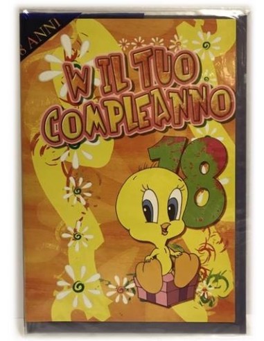 Biglietto auguri classico 18 anni