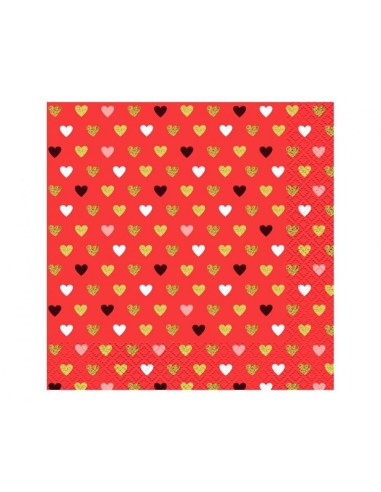 Tovaglioli carta Cm. 33x33 - Rosso...