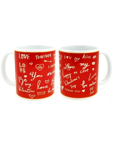 Tazza mug ceramica "Red Love"
