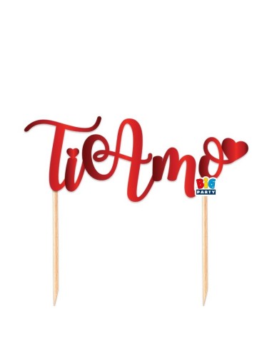 Cake topper Italic metallizzato Cm....