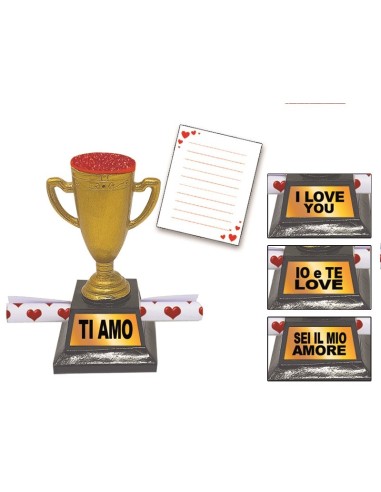 Mini coppa resina Love Cm. 9 con...