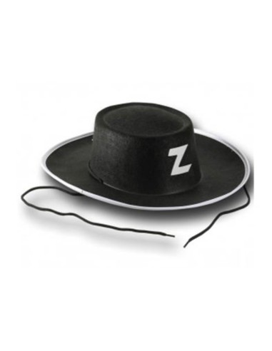Cappello in feltro nero Zorro con...