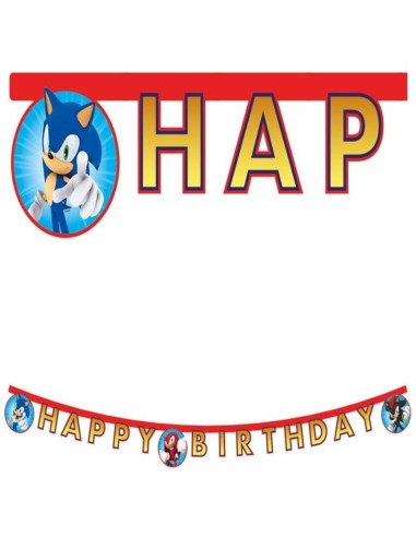Festone banner scritta Happy Birthday...