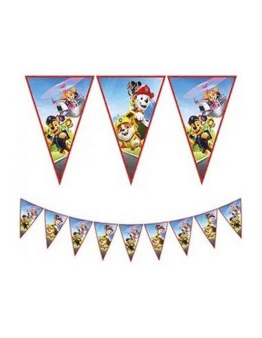 Festone bandierine in carta - Paw Patrol