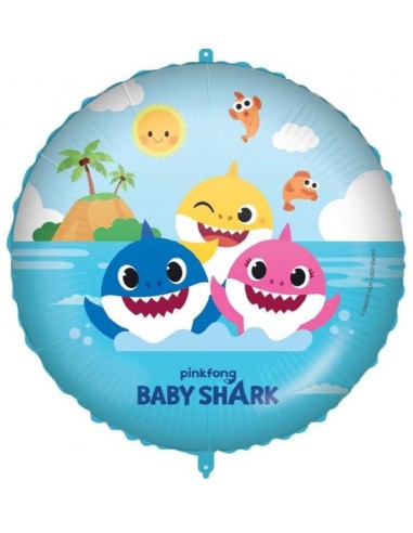 Palloncino mylar 18" Cm. 45 - Baby Shark