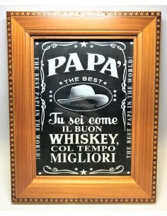 Quadretto legno Cm. 19x24...