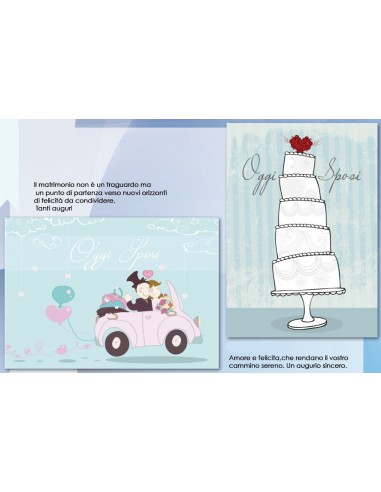 Biglietto auguri classico Matrimonio