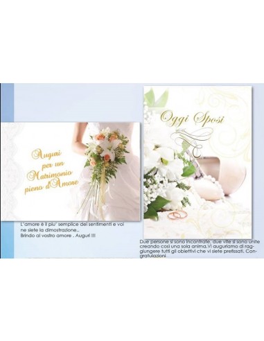 Biglietto auguri classico Matrimonio