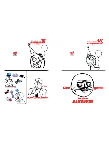 Biglietto auguri classico "Memes"
