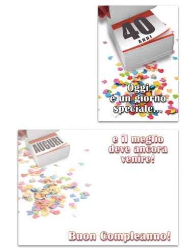 Biglietto auguri classico Compleanno...