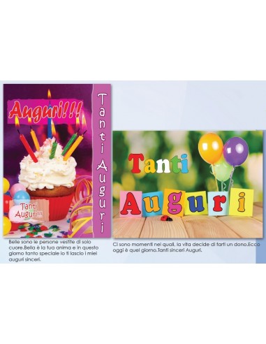 Biglietto auguri classico "Tanti Auguri"