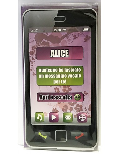 Biglietto auguri musicale verticale -...