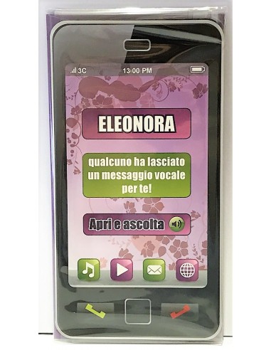 Biglietto auguri musicale verticale -...