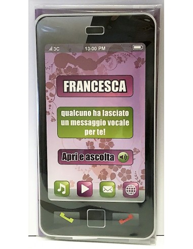 Biglietto auguri musicale verticale -...