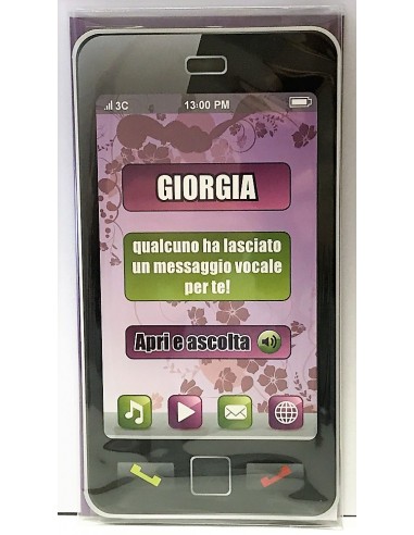 Biglietto auguri musicale verticale -...